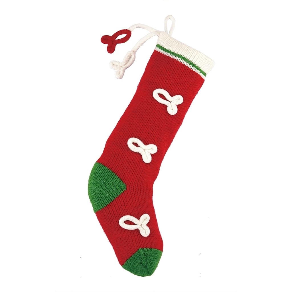 Fish Knit Acrylic Stocking by Mistletoe and Co.