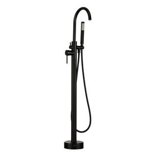 Tub Filler Bathroom Faucets Online At Our Best Akdy Freestanding Floor Mounted Matte Black Bath Tub Filler Faucet And Wand
