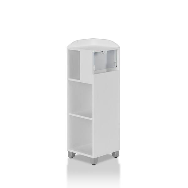 Furniture Of America Rore Modern White Bathroom Corner Storage Shelf On Sale Overstock 23502615