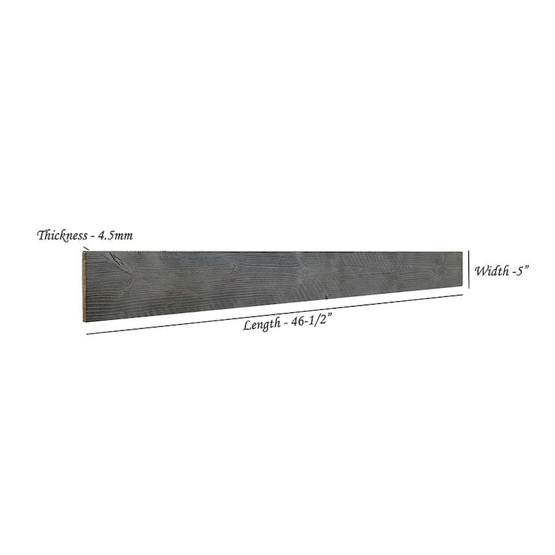 3D Reclaimed Rectangular DIY Peel and Stick Mixed Brown Wood Panels Plank Decor 10 Panels / 16sqft Per Box