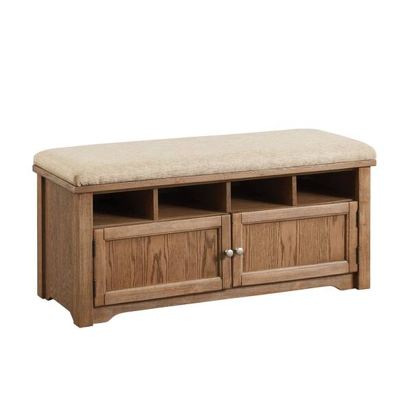 Shop Furniture Of America Mals Country Solid Wood 2 Door Storage