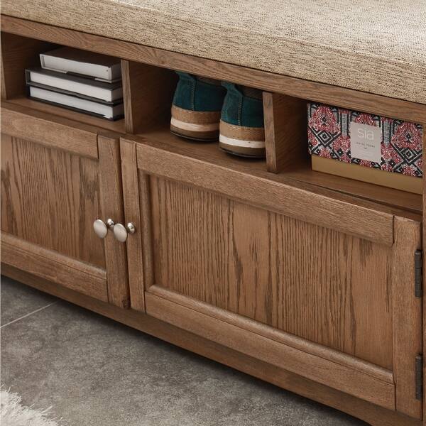 Shop Furniture Of America Mals Country Solid Wood 2 Door Storage