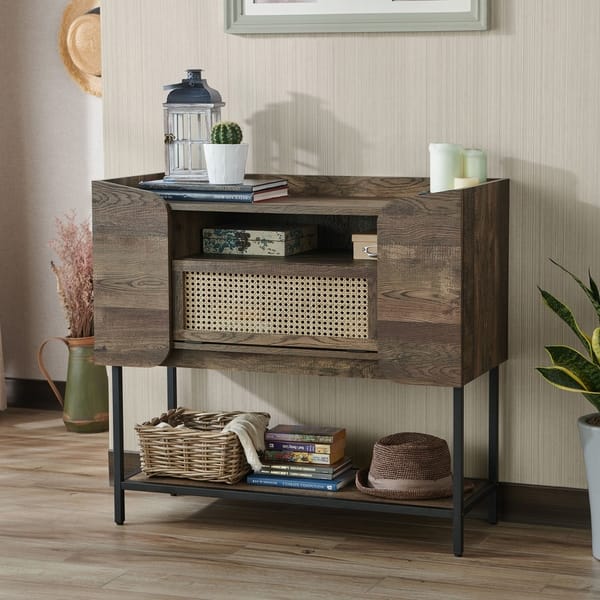 Shop Carbon Loft Cassini Rustic Entryway Console Table On Sale