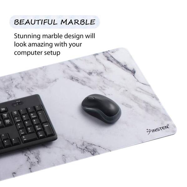 Shop Insten 31 5 Inch Marble Print Large Extended Mouse Pad With