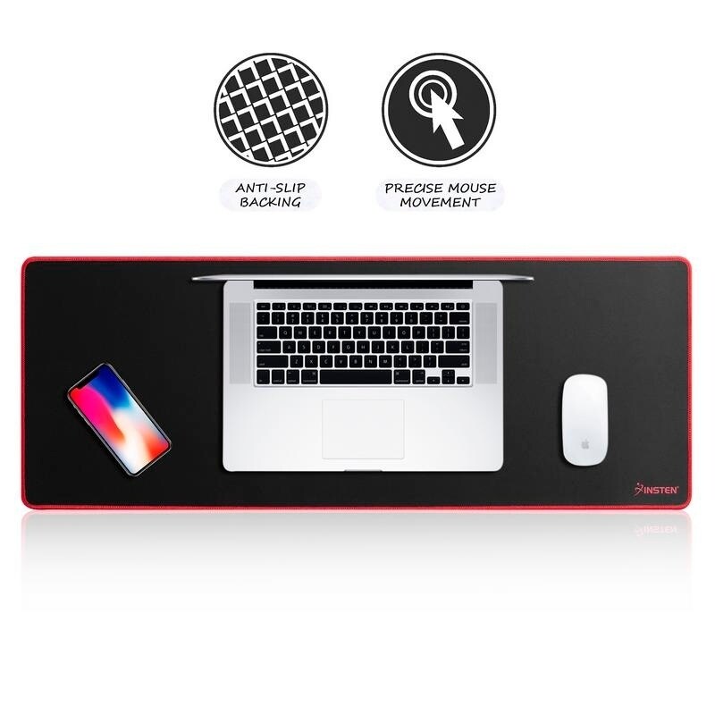 Black Slim Thin Comfortable Optical Mouse PAD Mouse Mat Anti-Slip Game PC