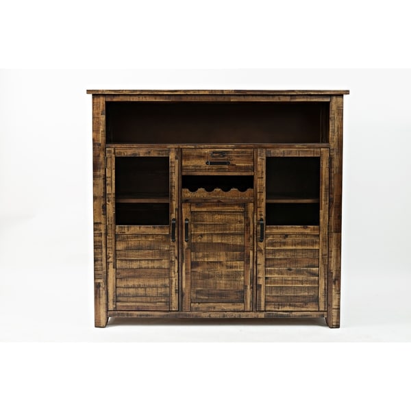 Wooden Wine Cabinet With Ious Storage Brown On Wooden Wine Cabinet With Ious Storage Brown