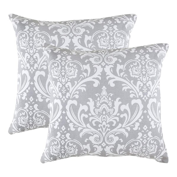 Pure Cotton Decorative Cushion Cover Silver Grey