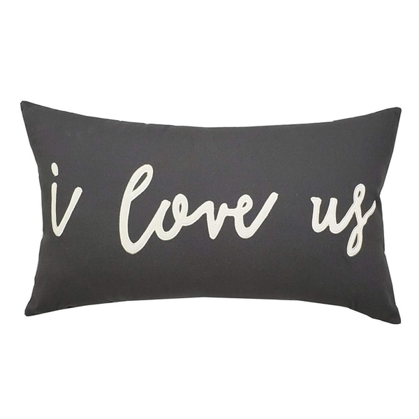 I love us Appliqued Decorative Cushion Cover