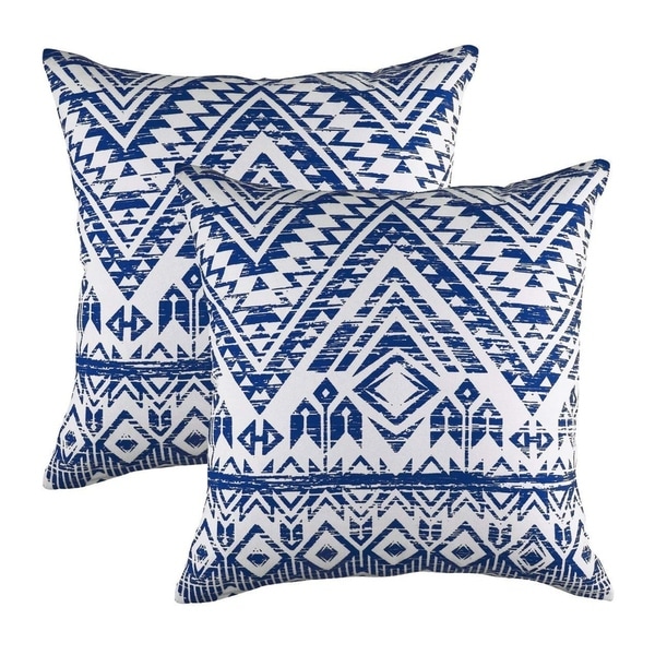 French Accent Pure Cotton Decorative Cushion Cover Navy Blue