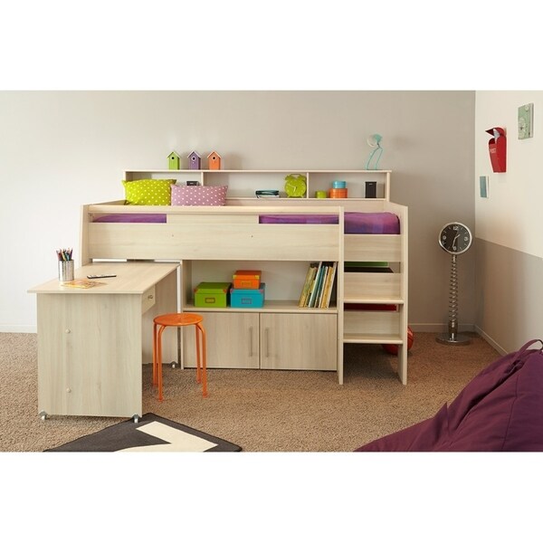 mid sleeper bed with desk