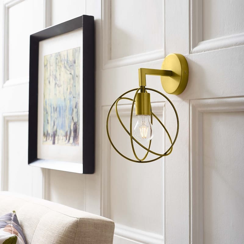 Perimeter Brass Wall Sconce Light Fixture - 34