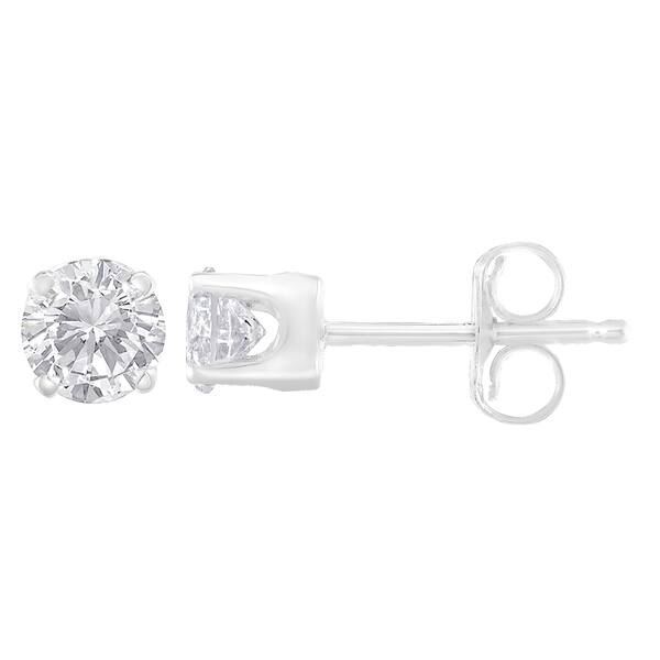 Deluxe Collection 1 4 Ct T W Genuine White Diamond 14k White