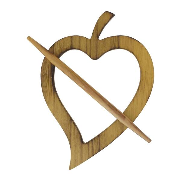 Shop Evideco Fjord Wooden Heart Curtain Holdback Free Shipping