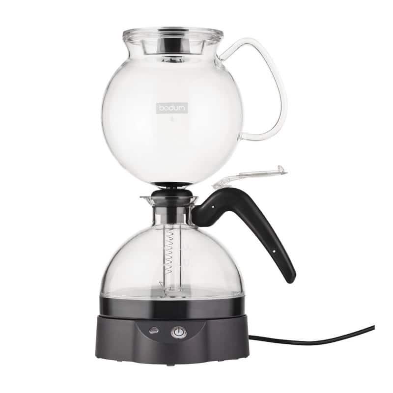 Bodum ePEBO Coffee Maker, Electric Vacuum Coffee Maker, Siphon Coffee Brewer, 34oz, Black