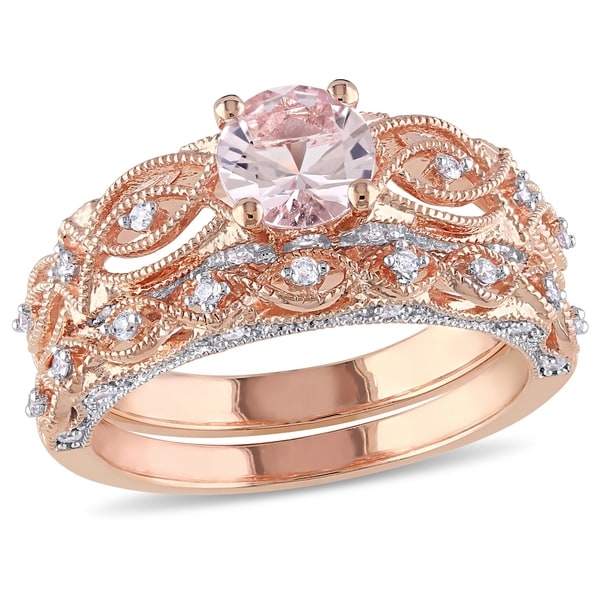 Shop Miadora 10k Rose Gold and 1/4ct TDW Diamond