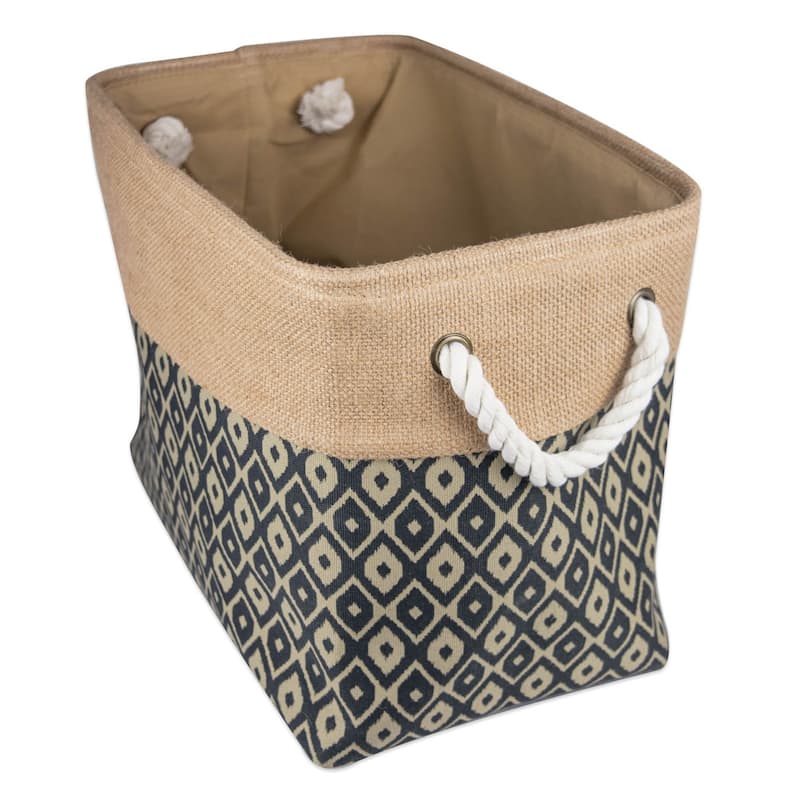 DII Rectangle Burlap Decorative Storage Bin