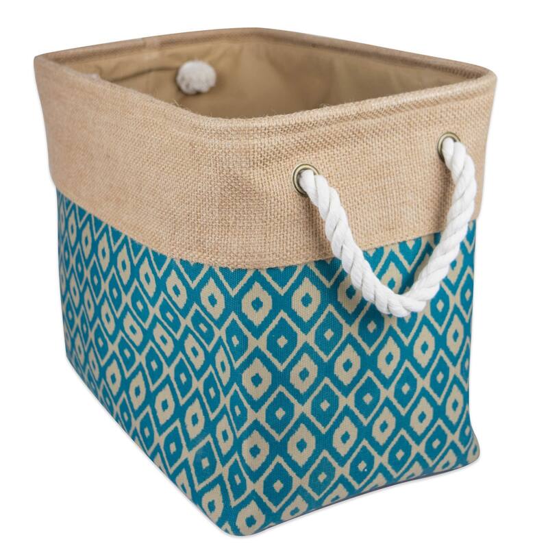 DII Rectangle Burlap Decorative Storage Bin
