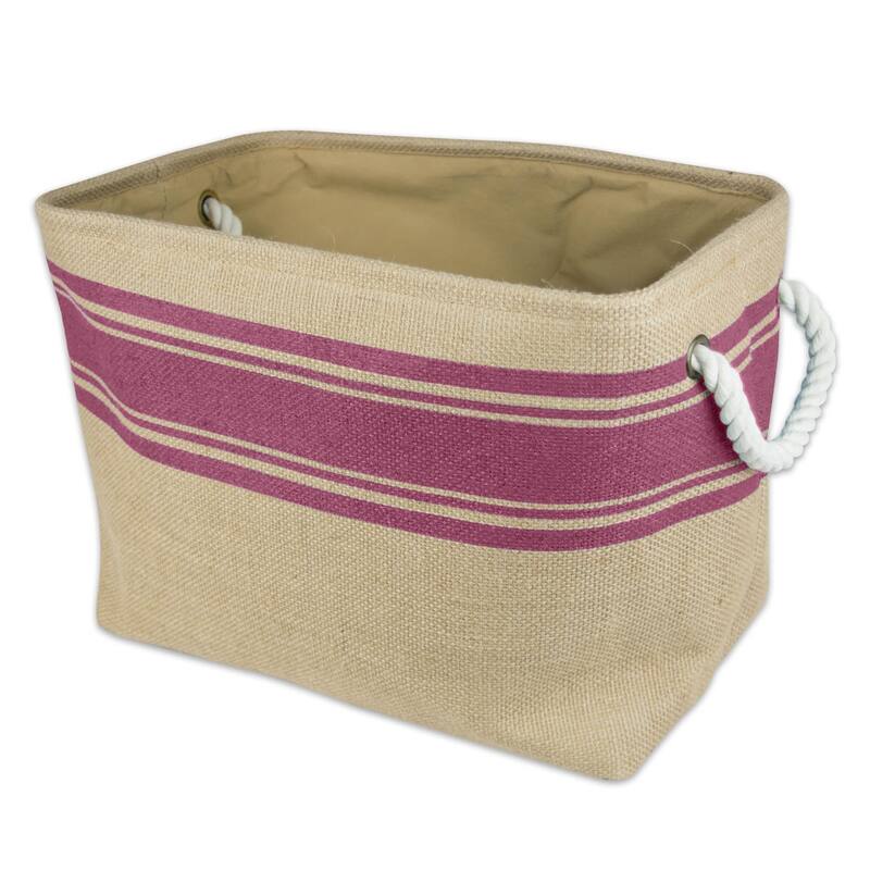 DII Rectangle Burlap Decorative Storage Bin