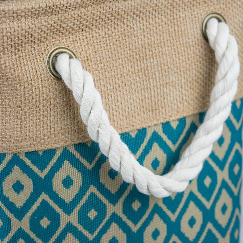 DII Rectangle Burlap Decorative Storage Bin