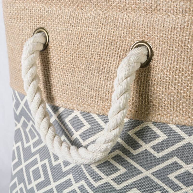 DII Rectangle Burlap Decorative Storage Bin