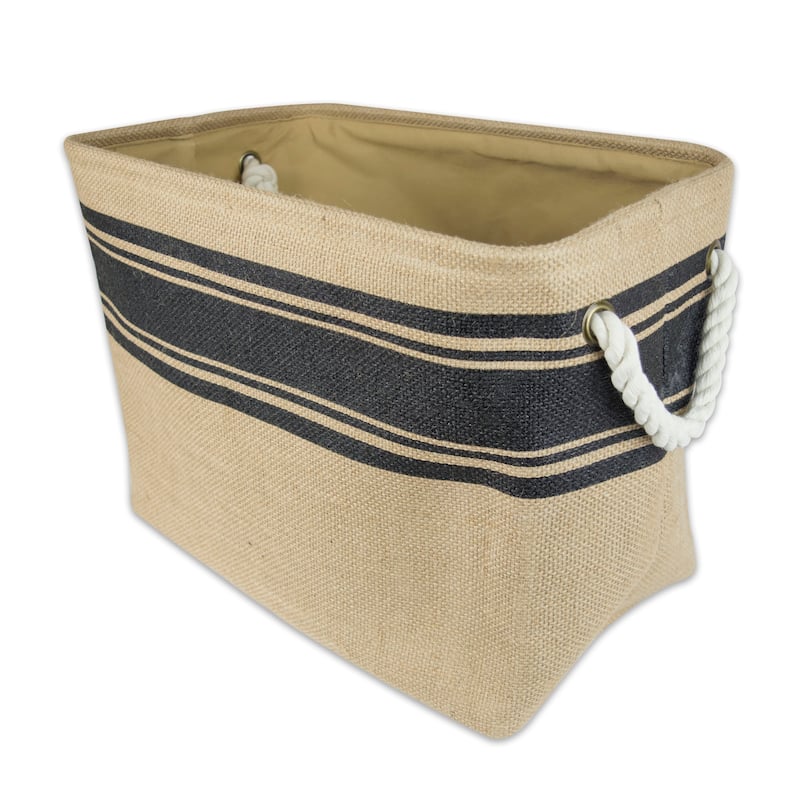 DII Rectangle Burlap Decorative Storage Bin