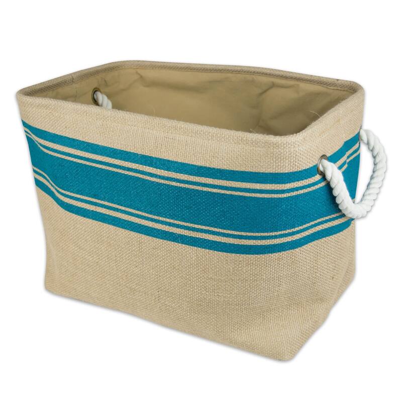DII Rectangle Burlap Decorative Storage Bin