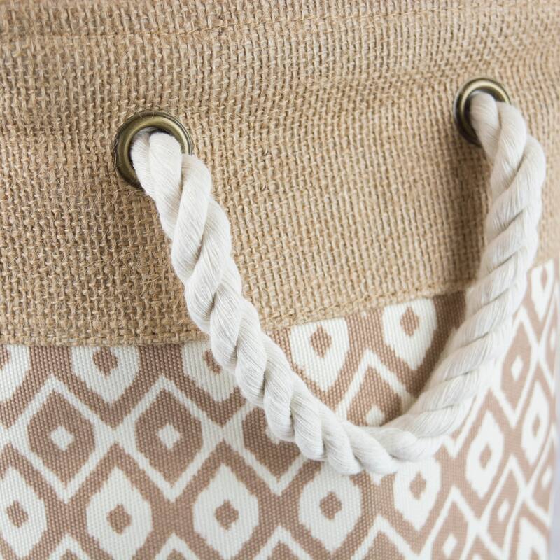 DII Rectangle Burlap Decorative Storage Bin