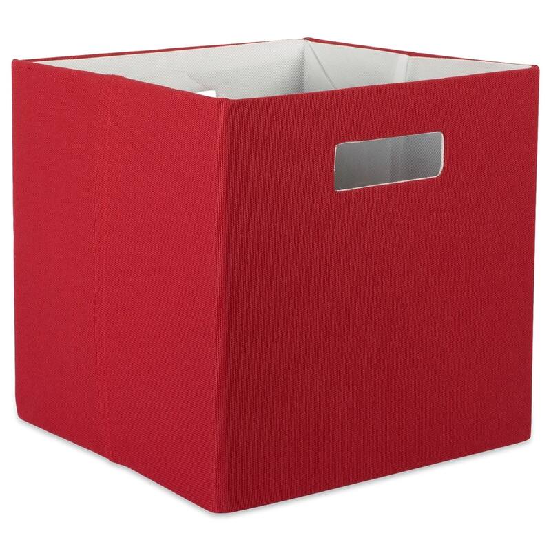 DII Polyester Decorative Storage Cube - Small (11x11x11") - Rust