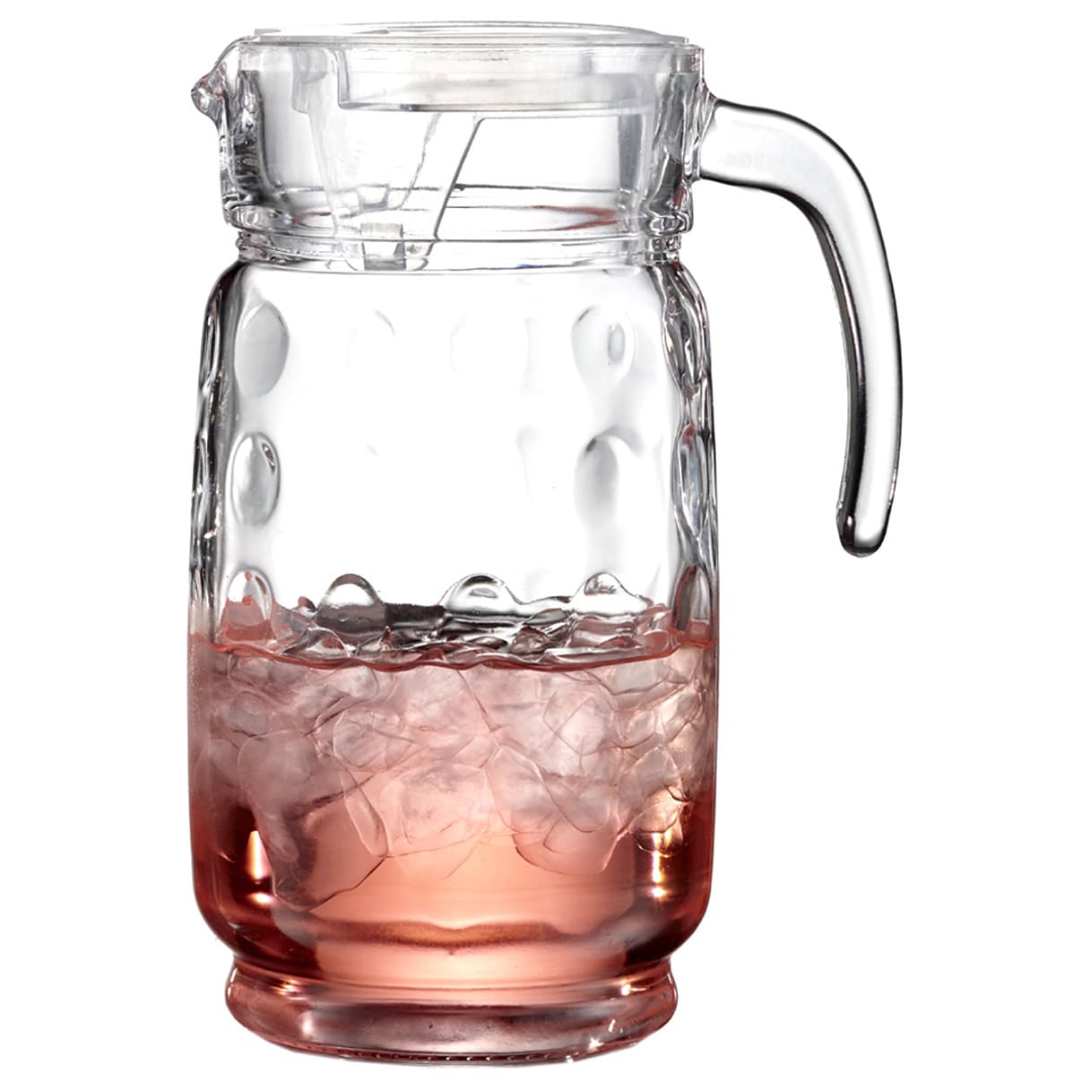 Pitcher With Lid, 64 Ounce, Clear
