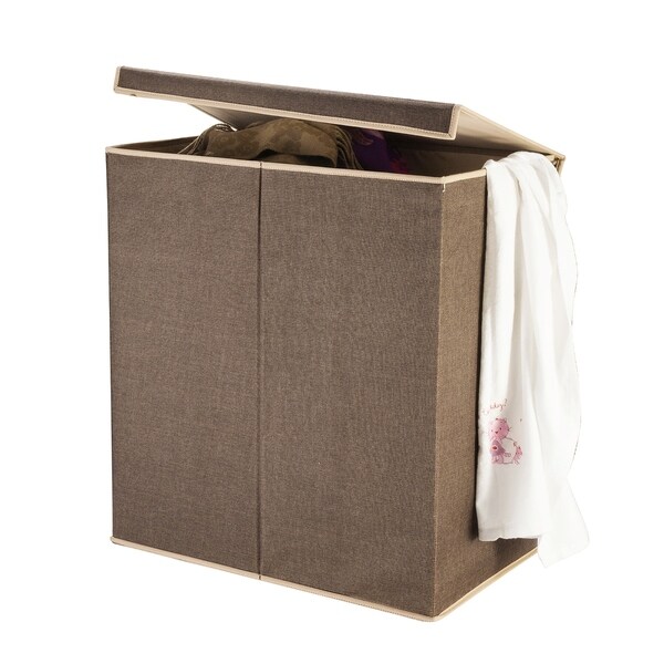 Villacera Double Laundry Hamper Two Compartment Sorter