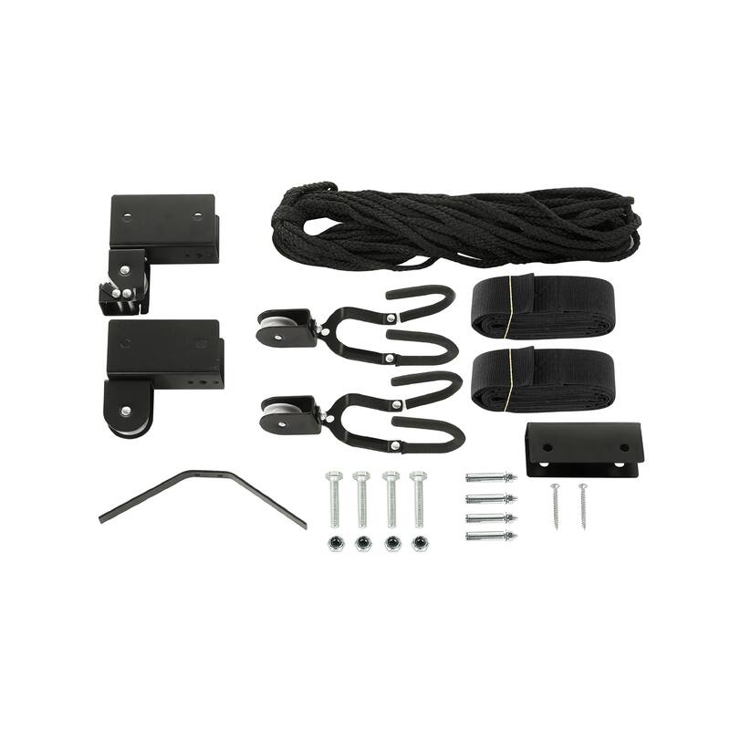 Kayak Storage Hoist - Overhead Pulley System with 125lb Capacity for Canoes, Bikes, Ladders - 12-Foot Ceilings by Rad Sportz