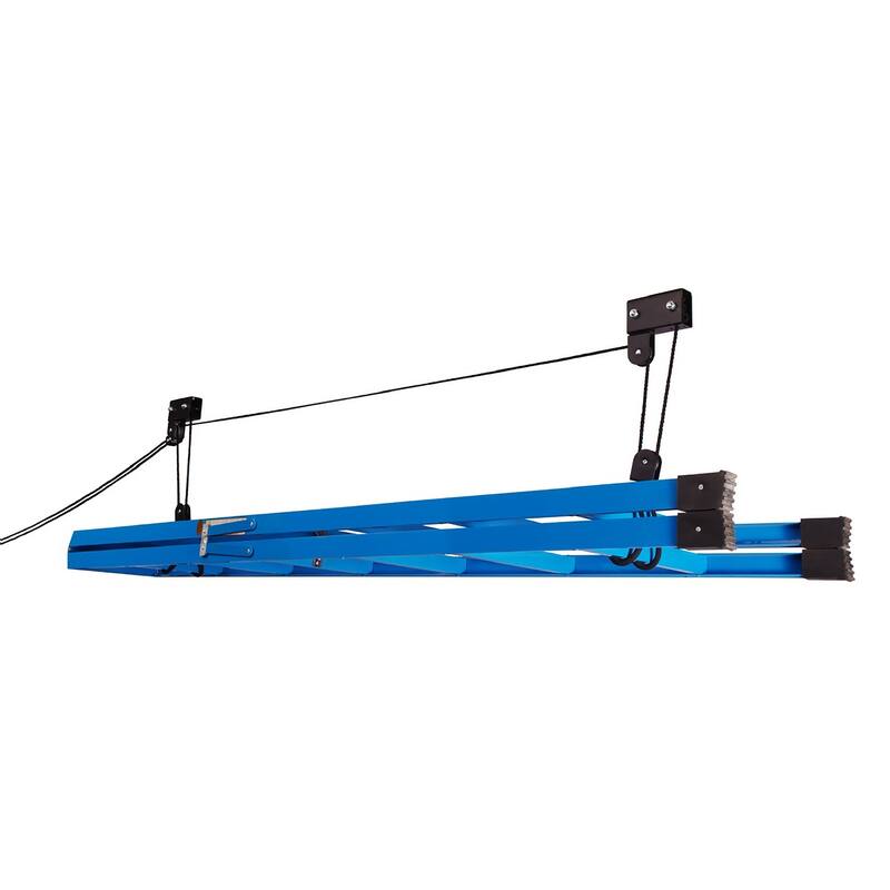 Kayak Storage Hoist - Overhead Pulley System with 125lb Capacity for Canoes, Bikes, Ladders - 12-Foot Ceilings by Rad Sportz