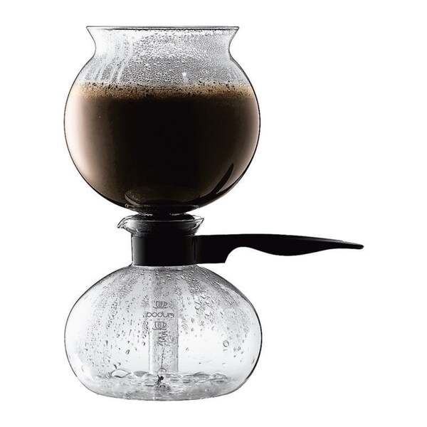 Bodum PEBO Coffee Maker, Vacuum Coffee Maker, Siphon Coffee Brewer,Slow Brew, 34oz, 1 L, 8 Cup
