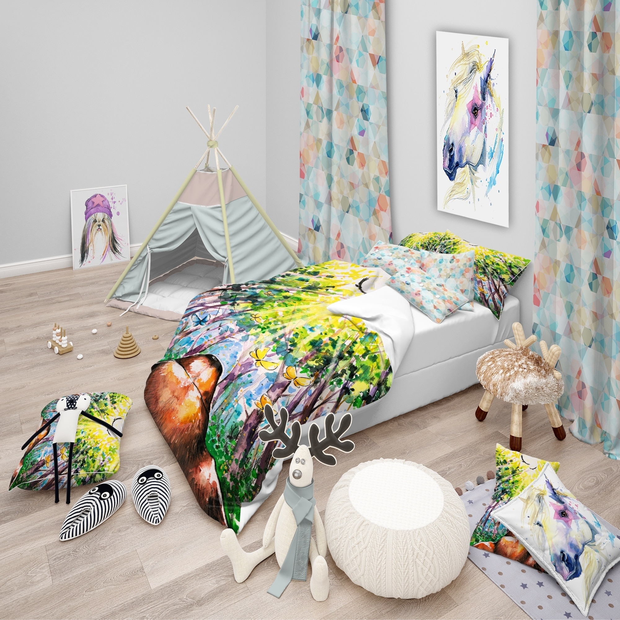 Dog themed hotsell duvet covers