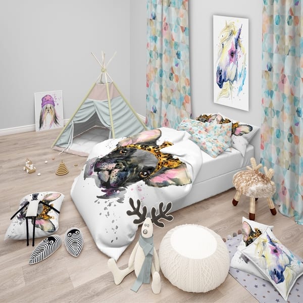 Shop Designart Serious Black French Bulldog Modern