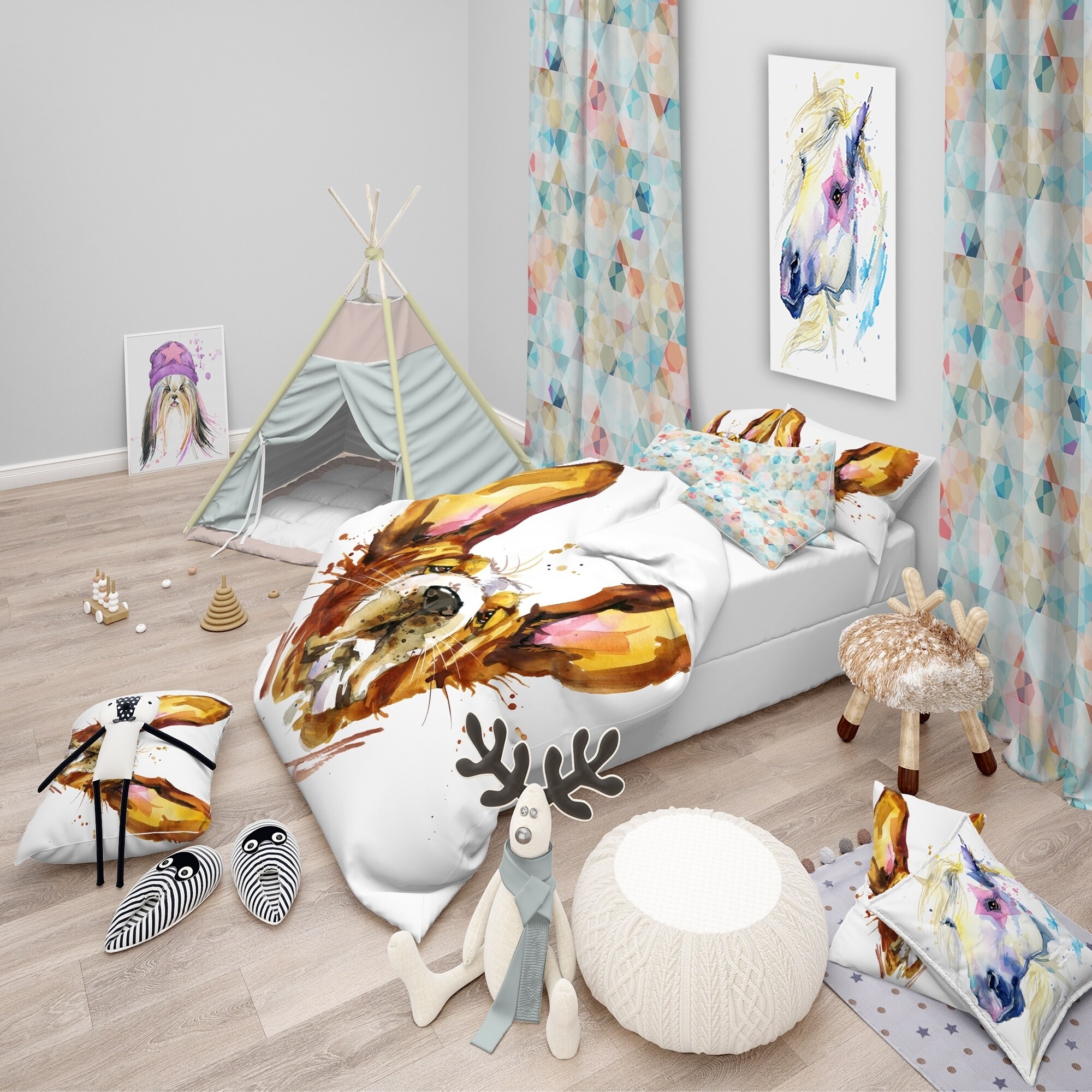 dog design duvet covers