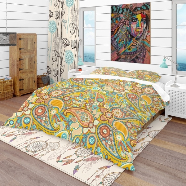 Paisley king sales duvet cover