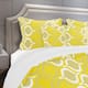Designart 'Yellow Pattern' Modern Bedding Set - Duvet Cover & Shams