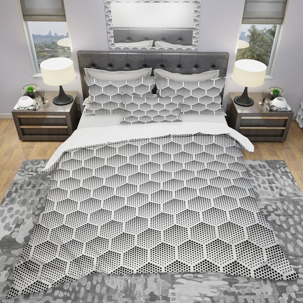 Shop Designart Halftone Pattern Modern Bedding Set Duvet Cover