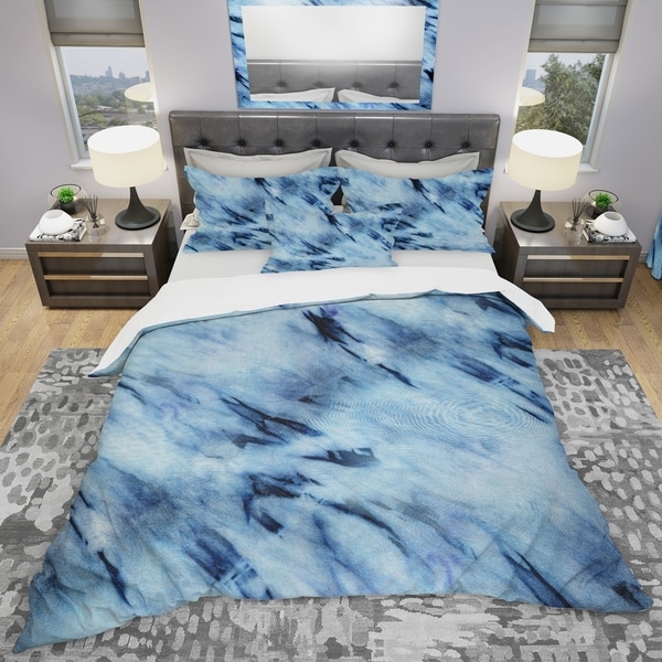 Designart 'Tie Dye' Modern & Contemporary Bedding Set - Duvet Cover & Shams