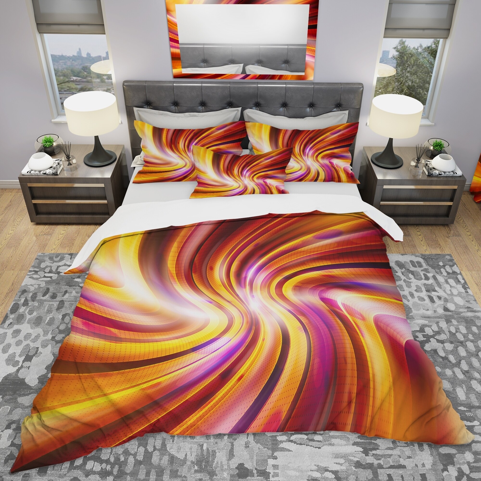 Shop Black Friday Deals On Designart Warm Rainbow Abstract Modern Contemporary Bedding Set Duvet Cover Shams Overstock 23506502 Download this free vector about abstract rainbow colors background, and discover more than 9 million professional graphic resources on freepik. overstock com