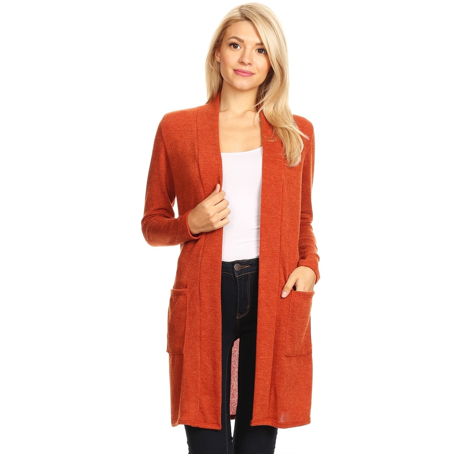 dress length cardigan