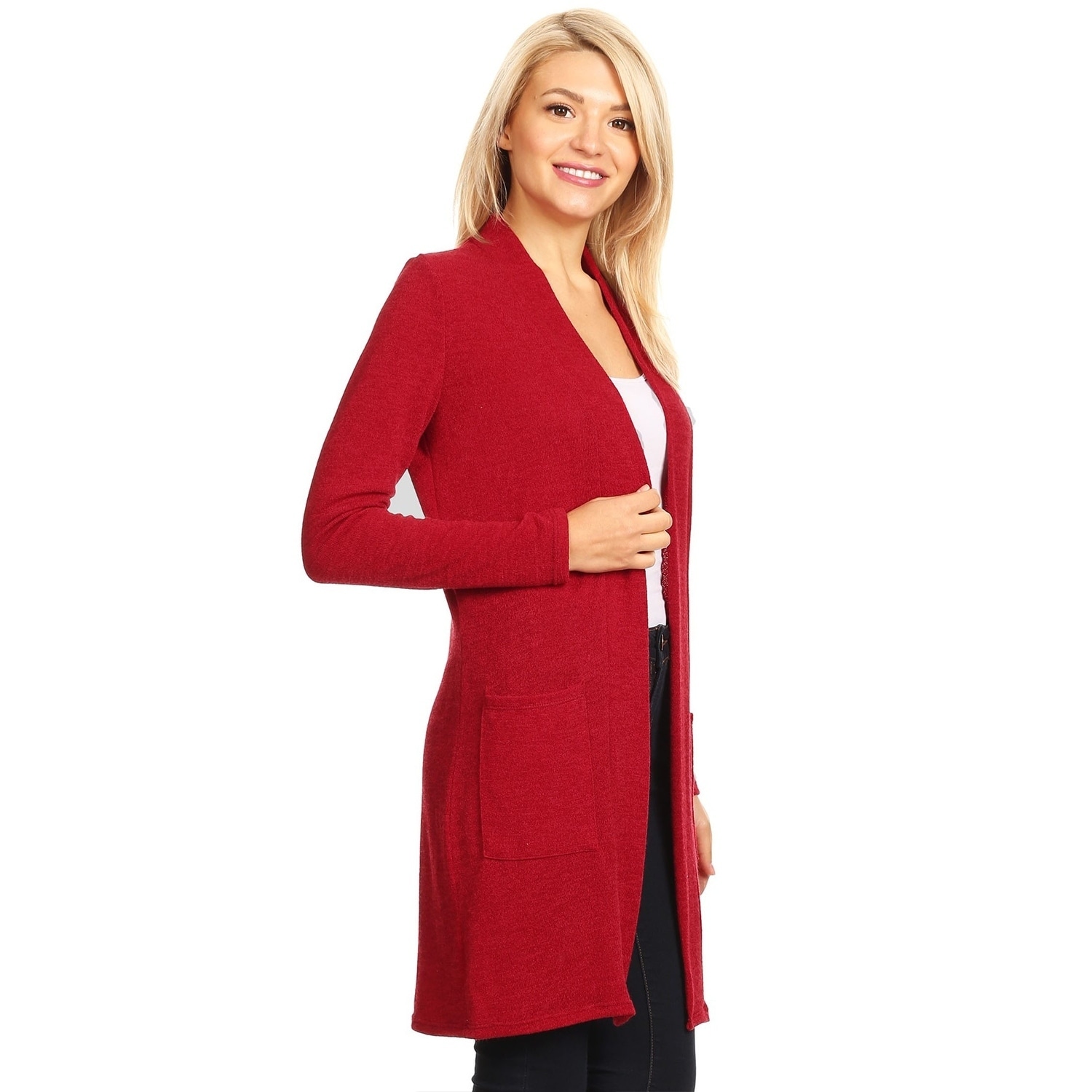 dress length cardigan