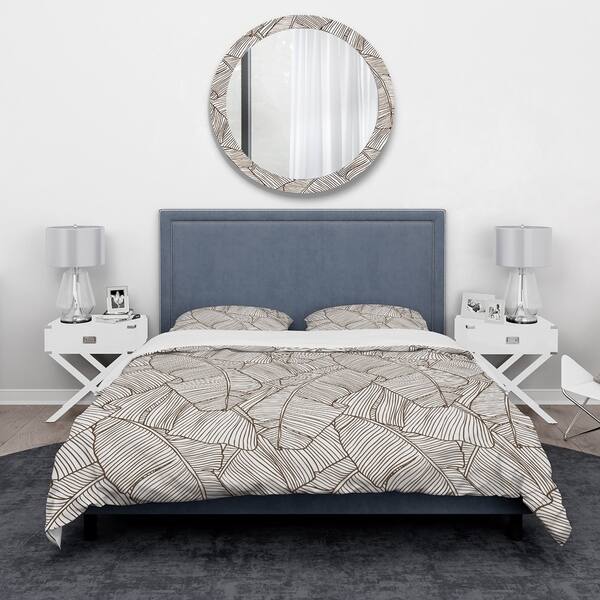Shop Designart Leaves Of Palm Tree Tropical Bedding Set Duvet