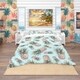 Designart 'Pineapples on a Light Blue Background' Tropical Bedding Set ...