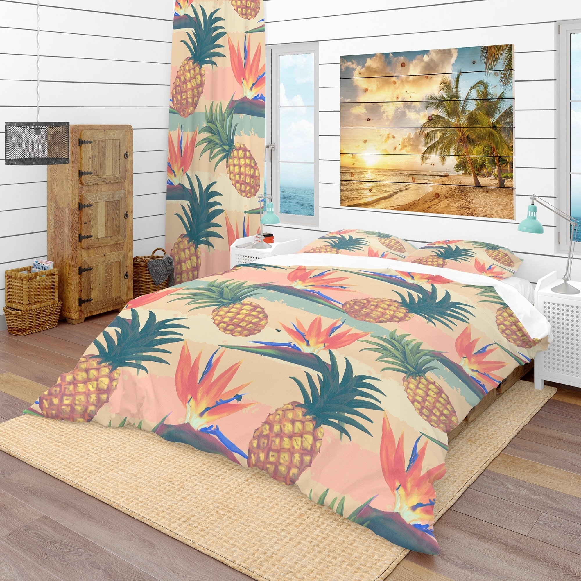 tropical queen duvet cover