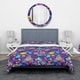 Designart 'Romantic Doodle Floral Texture' Bohemian & Eclectic Bedding ...