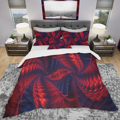 Designart 'Kaleidoscope' Modern & Contemporary Bedding Set - Duvet Cover & Shams