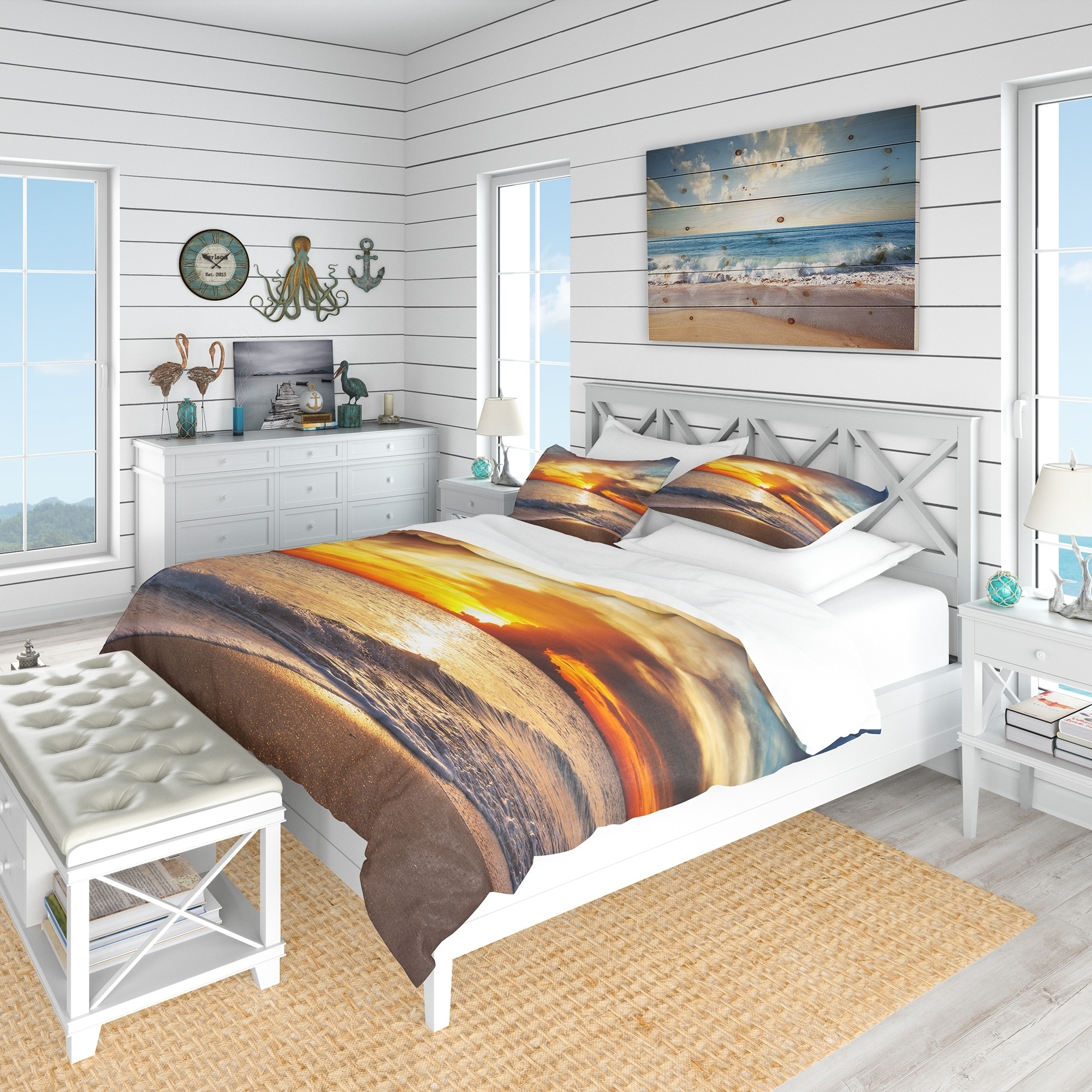 Beach store bedding sets