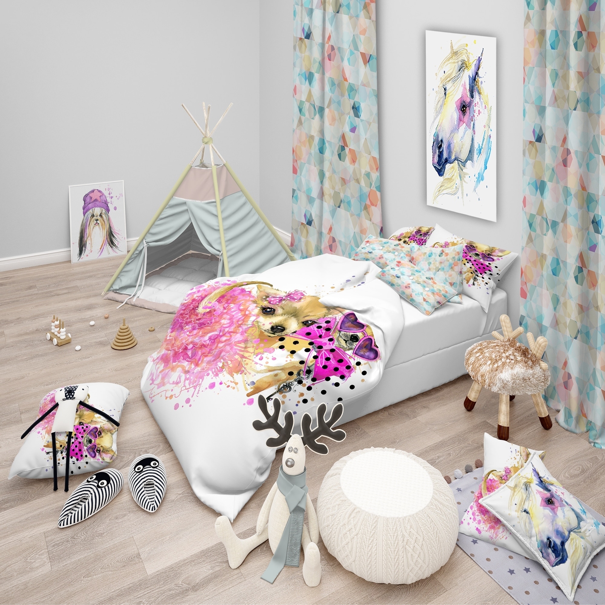 dog design duvet covers